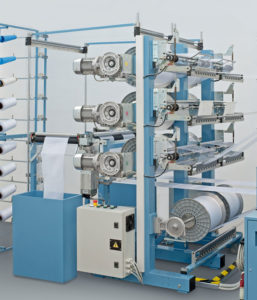 Beam carrier shaft with electronic control which can be applied to the structure (up to 8 beams with max. diameter 350 mm)