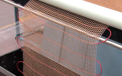 Crochet fabrics for heating mats: technical applications
