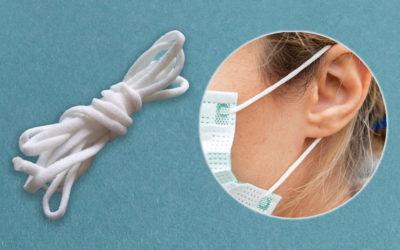 Elastic ear loops for face masks