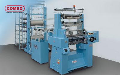 High speed mechanical warp knitting machine with double needle bed
