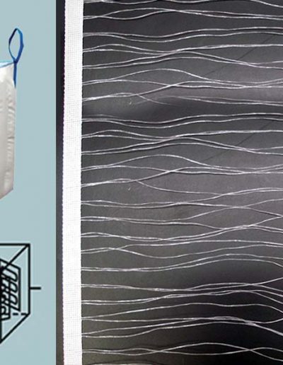 Baffle nets for big bags (Flexible Intermediate Bulk Container)