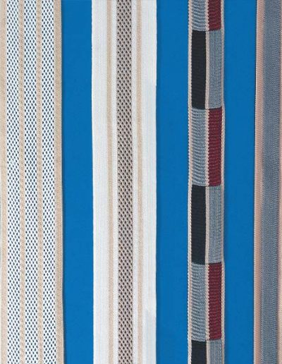 Bands produced on warp knitting machines